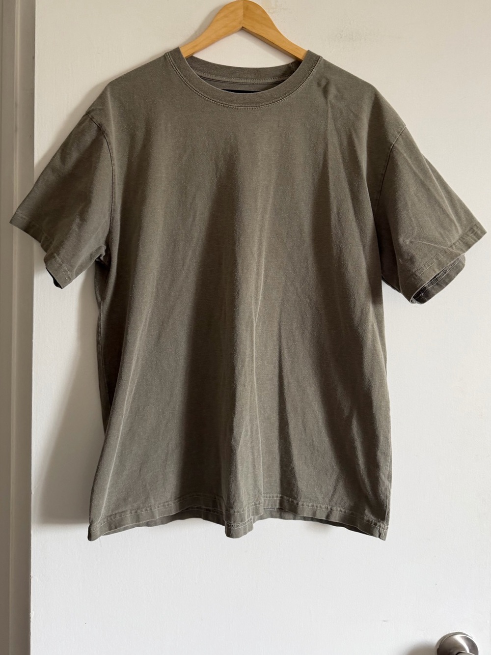 Richie Le Designer Green/Brown Classic Cotton Short Sleeve T-Shirt size XL EUC